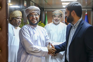دیدار صالح بن سعید مسن معاون وزیر صنعت، تجارت و توسعه سرمایه گذاری عمان با سید رضا فاطمی امین وزیر صمت