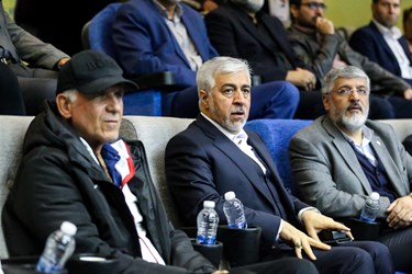 حضور سید حمید سجادی وزیر ورزش و جوانان در دیدار بسکتبال ایران و چین