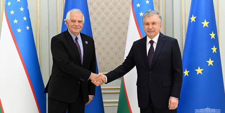 تأکید «بورل» و «میرضیایف» بر تقویت روابط ازبکستان و اتحادیه اروپا
