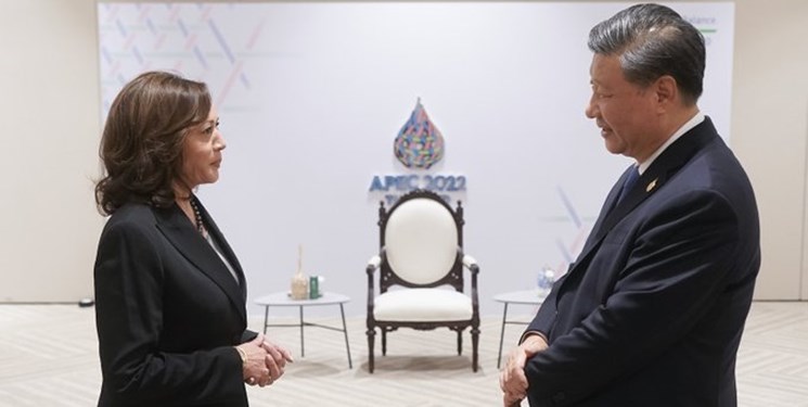 دیدار کوتاه نفر دوم دولت بایدن با رئیس‌جمهور چین