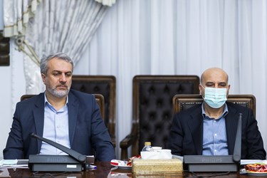 سیدرضا فاطمی امین وزیر صنعت، معدن و تجارت در جلسه مجمع عمومی بانک‌ها