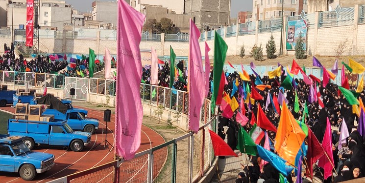 اجتماع ۱۲ هزار نفری جهادگران بسیجی تهران در محله هرندی برگزار شد