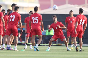 گزارش تصویری از آخرین تمرین تیم ملی پیش از بازی با انگلیس
