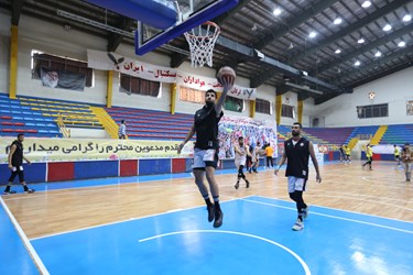 بازی بسکتبال شهرداری گرگان و کاله مازندران