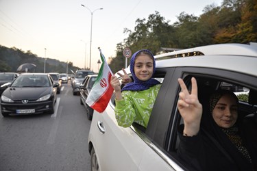 شادی مردم گرگان پس از پیروزی تیم ملی