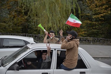 شادی مردم گرگان پس از پیروزی تیم ملی