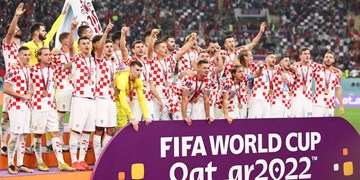 فیلم| مراسم اهدال مدال برنز به تیم ملی کرواسی