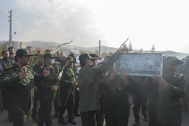 تشییع ۲ شهید گمنام دوران دفاع مقدس در گرگان