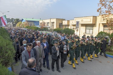 تشییع ۲ شهید گمنام دوران دفاع مقدس در گرگان