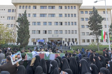 تشییع ۲ شهید گمنام دوران دفاع مقدس در گرگان