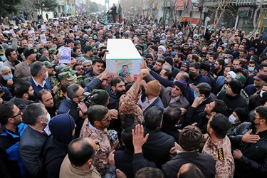 تشییع شهید مدافع امنیت «محمد گودرزی» در شهرکرد