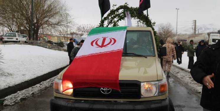 شهید گمنام دفاع مقدس در«خوئین» آرام گرفت
