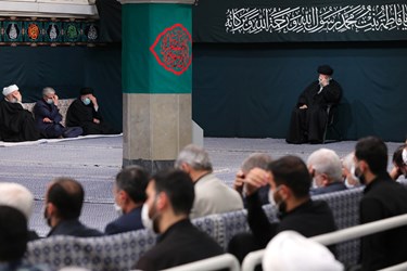 اولین شب مراسم عزاداری حضرت زهرا (س) در حسینیه امام خمینی
