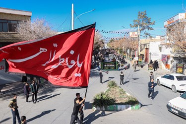 دسته عزای شهادت حضرت زهرا (س) در شهر آباده