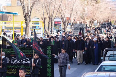 دسته عزای شهادت حضرت زهرا (س) در شهر آباده
