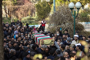 تشییع پیکر مطهر هشت شهید گمنام دفاع مقدس در تبریز