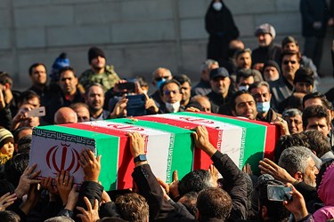 تشییع پیکر مطهر هشت شهید گمنام دفاع مقدس در تبریز