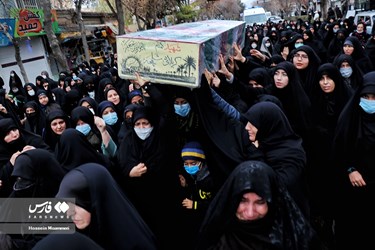تشییع پیکر شهدای گمنام دفاع مقدس در بجنورد