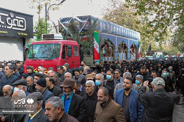 تشییع پیکر شهدای گمنام دفاع مقدس در ساری