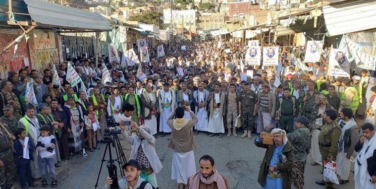 تظاهرات یمنی‌ها در محکومیت تداوم محاصره علیه کشورشان