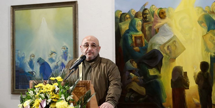 افتتاح نمایشگاه آثار عبدالحمید قدیریان در فرهنگسرای نیاوران/ نیرومند: تلاش هنرمند در تعالی نقاشی انقلاب ستودنی است