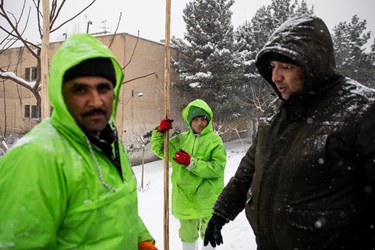 ستاد برف روبی منطقه 5 شهرداری تهران