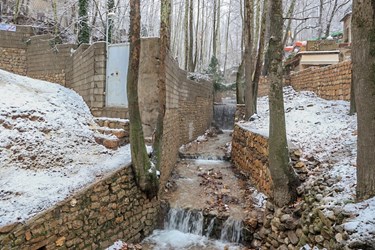 بارش برف در روستای تاریخی قلات شیراز 