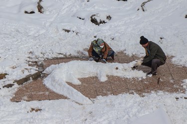 جشنواره آدم برفی در آباده برگزار شد