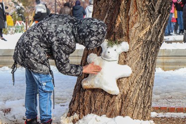 جشنواره آدم برفی در آباده برگزار شد