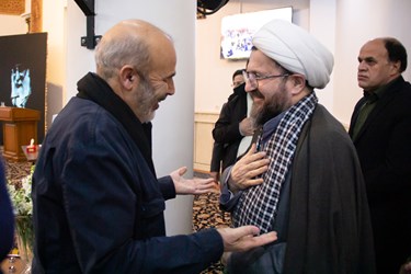 محمدرضا فلاح‌زاده جانشین فرمانده نیروی قدس سپاه پاسداران در مراسم چهلمین روز درگذشت رستم قاسمی