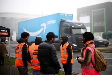 Amazon Faces First Strike in Britain as Workers Walk Out