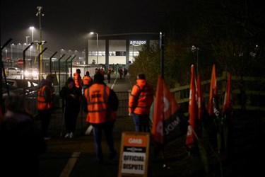 Amazon Faces First Strike in Britain as Workers Walk Out