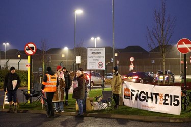 Amazon Faces First Strike in Britain as Workers Walk Out