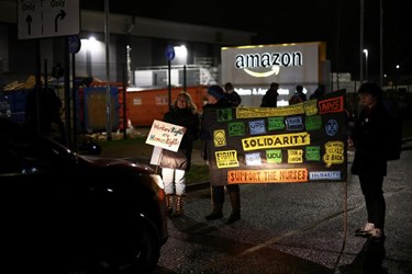 Amazon Faces First Strike in Britain as Workers Walk Out