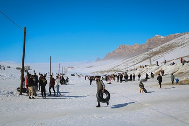 تیوب‌سواری در «پیست اسکی بارده»