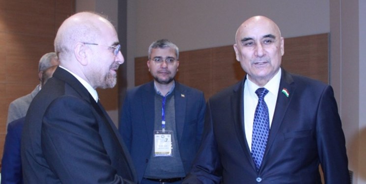 تأکید بر گسترش روابط در دیدار رؤسای پارلمان ایران و تاجیکستان