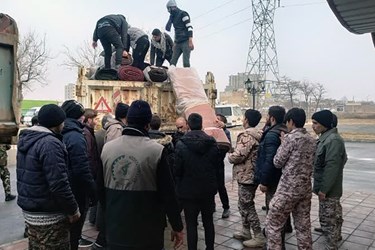 فعالیت گروه های جهادی بسیج سازندگی سپاه شهدا در مناطق زلزله زده