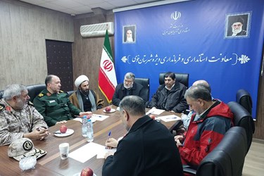 جلسه ستاد مدیریت بحران خوی باحضور مخبر