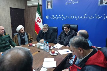 جلسه ستاد مدیریت بحران خوی باحضور مخبر