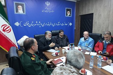 جلسه ستاد مدیریت بحران خوی باحضور مخبر