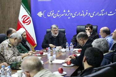 جلسه ستاد مدیریت بحران خوی باحضور مخبر