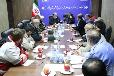 جلسه ستاد مدیریت بحران خوی باحضور مخبر