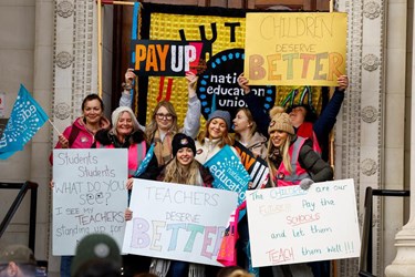 UK's Teachers, Civil Servants Join Mass Strike 
