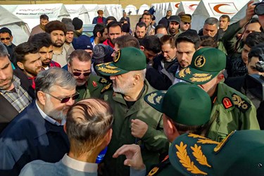 بازدید سرلشکر سلامی از مناطق زلزله‌زده خوی 