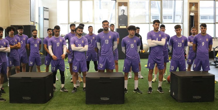 تمرین تاکتیکی تیم ملی جوانان ایران در دومین جلسه فرغانه