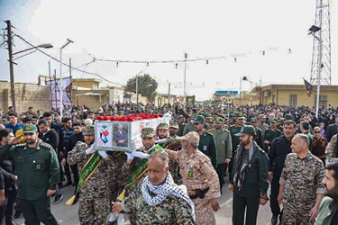 تشییع  پیکر شهید 
