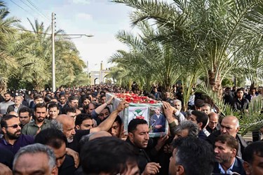 تشییع  پیکر شهید 