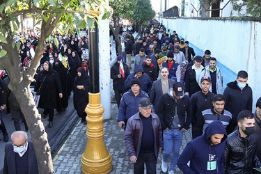 راهپیمایی مردم نوشهر در روز 22 بهمن 