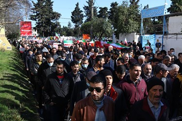 راهپیمایی مردم نوشهر در روز 22 بهمن 