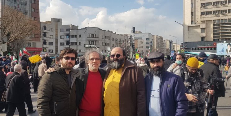 حضور شاعران در راهپیمایی ۲۲ بهمن تهران